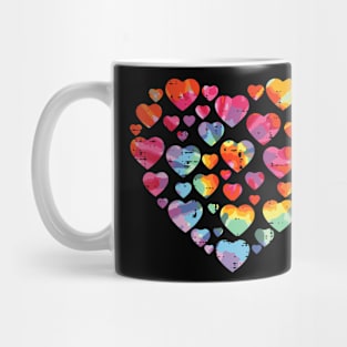 Valentines Day Heart Hearts Tie Dye Girls Kids Toddler Mug